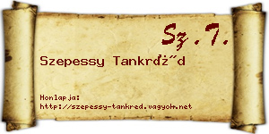 Szepessy Tankréd névjegykártya